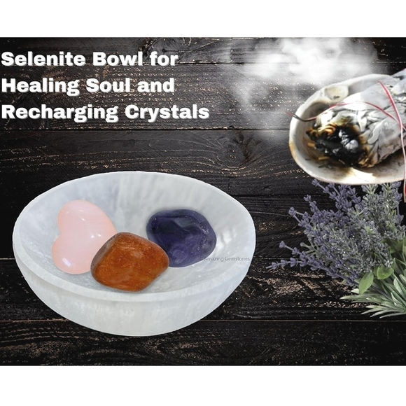 Selenite bowl - Picture 3 of 8